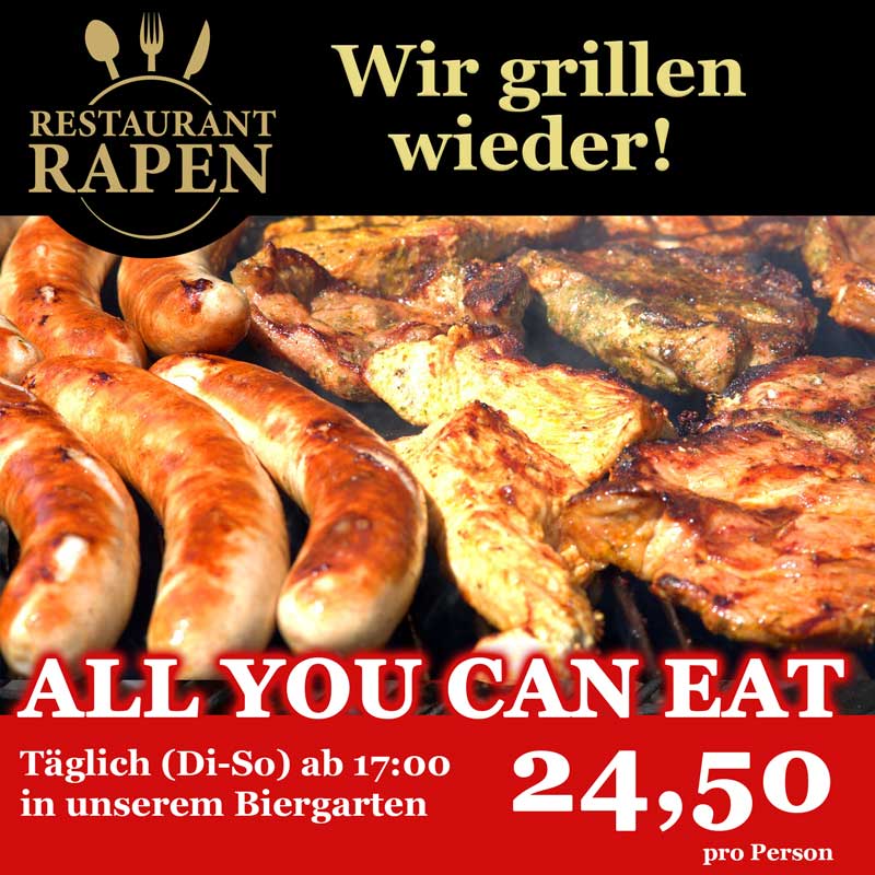 Grillen in Oer-Erkenschwick All you can eat Restaurant Rapen